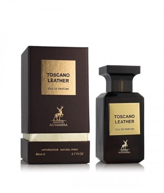 Maison Alhambra Toscano Leather EDP 80 мл – Дървесен аромат с дървесни нотки