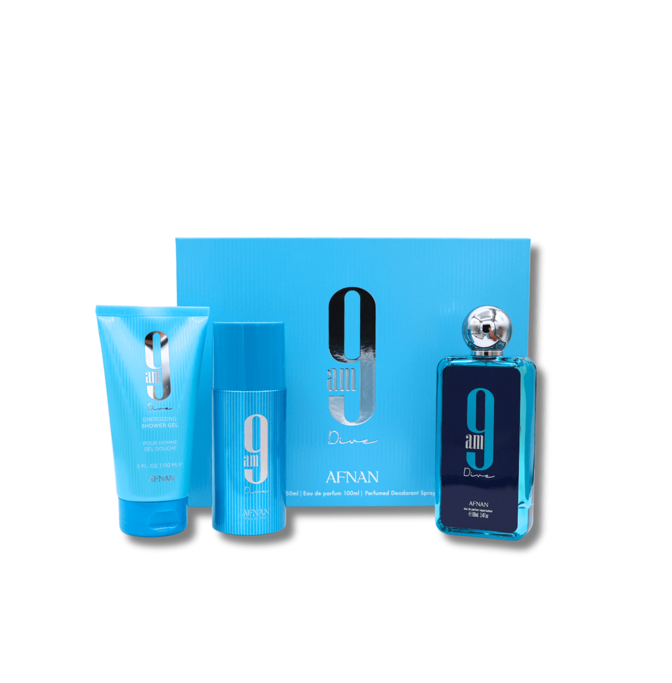 Луксозен комплект за жени и мъже – Afnan 9 AM Dive Gift Set - Image 10