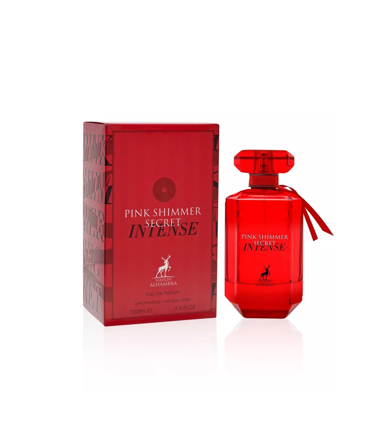 Maison Alhambra Pink Shimmer Secret Intense EDP 100 мл – Гурме аромат с червен божур - Image 3