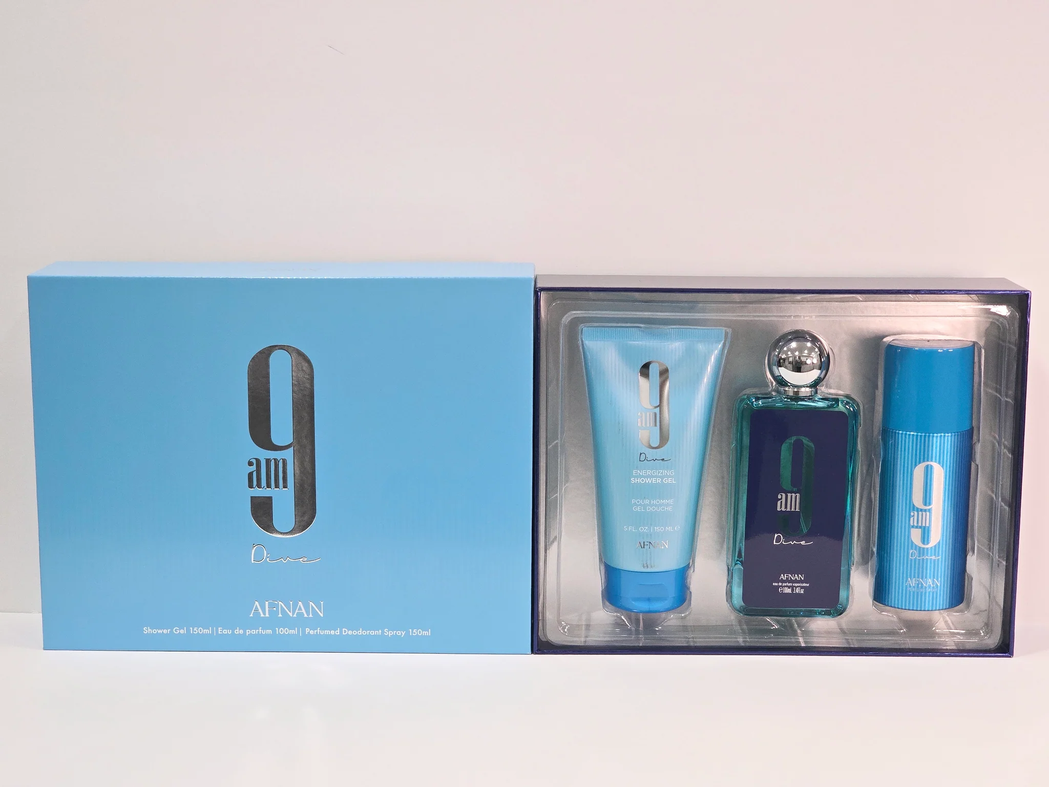 Луксозен комплект за жени и мъже – Afnan 9 AM Dive Gift Set - Image 6