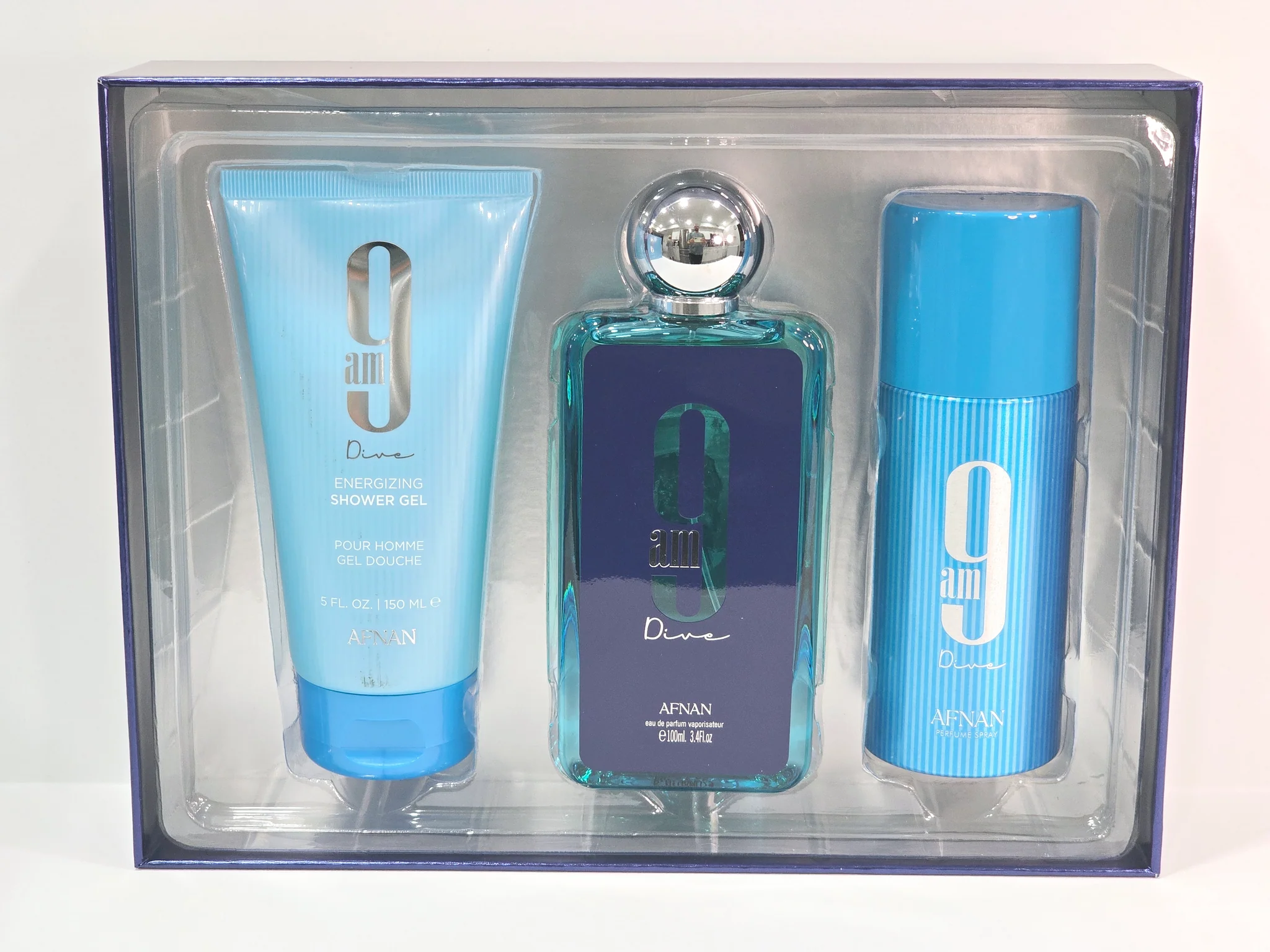 Луксозен комплект за жени и мъже – Afnan 9 AM Dive Gift Set - Image 7