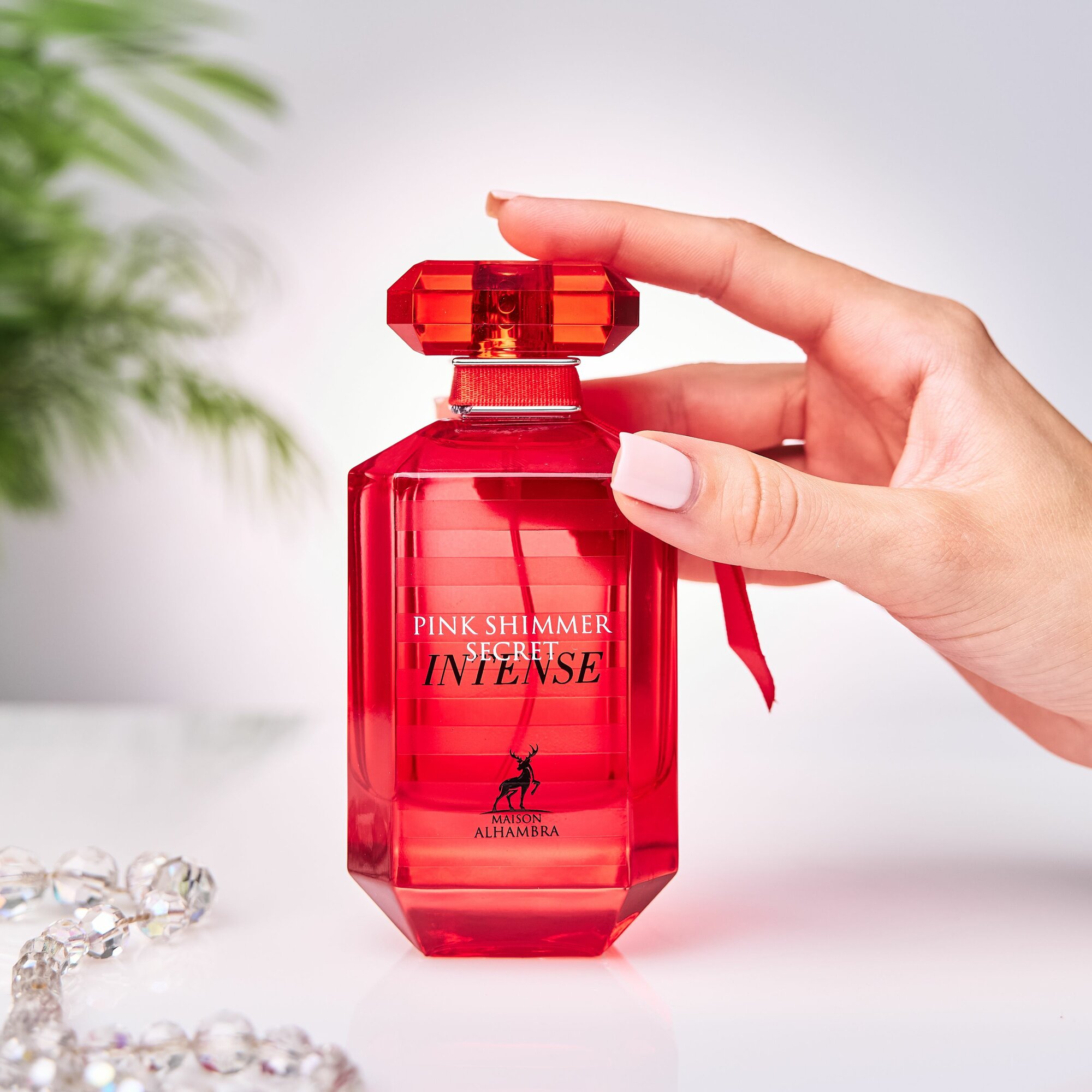 Maison Alhambra Pink Shimmer Secret Intense EDP 100 мл – Гурме аромат с червен божур - Image 5