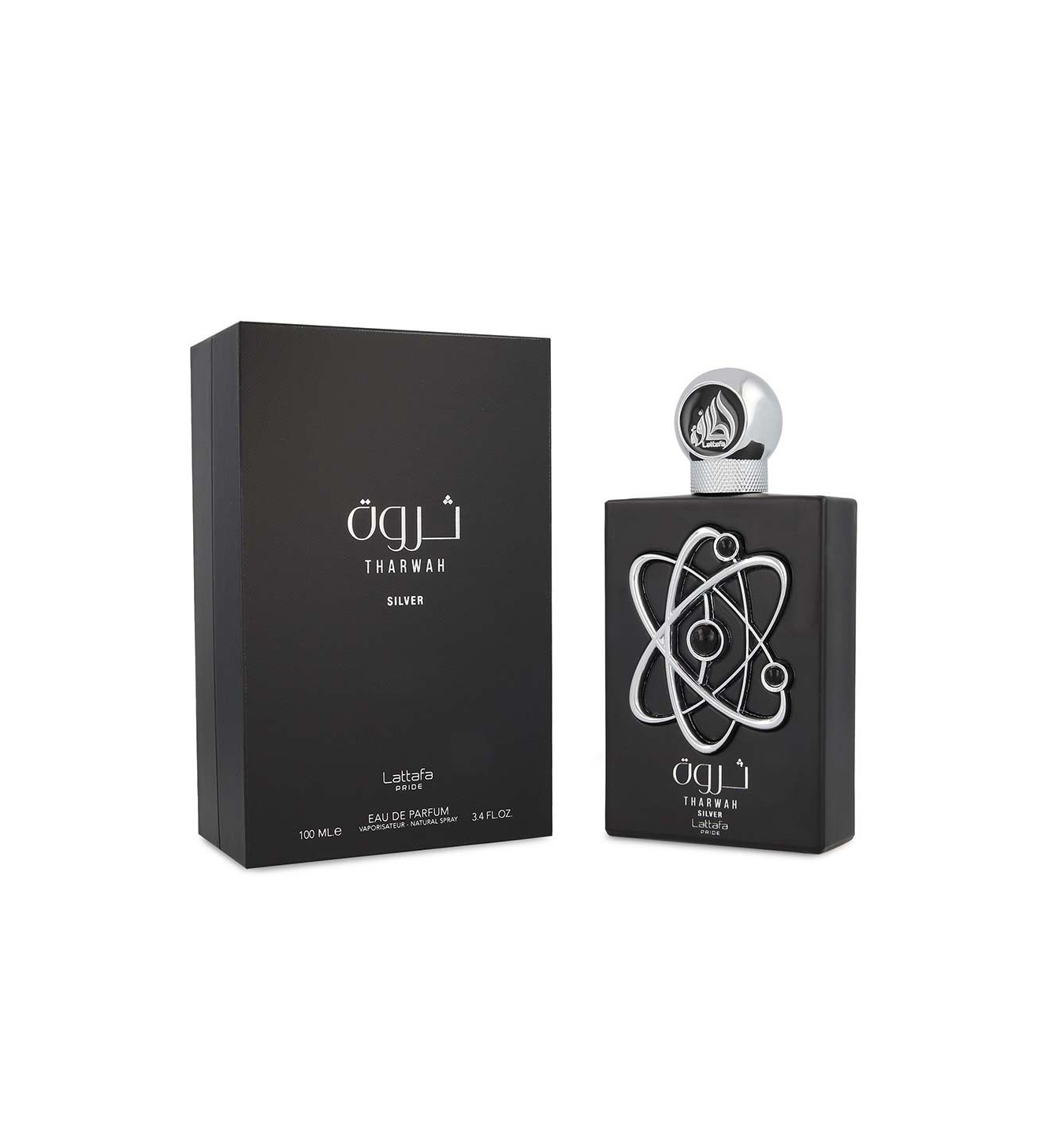 Lattafa Tharwah Silver EDP 100 мл – Дървесен аромат с лавандула - Image 3