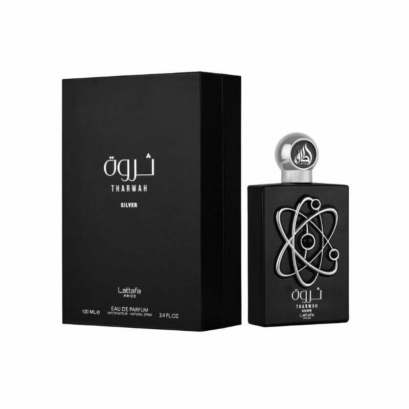 Lattafa Tharwah Silver EDP 100 мл – Дървесен аромат с лавандула - Image 5