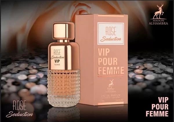 Maison Alhambra Rose Seduction Vip Pour Femme EDP 100 мл – Дървесен аромат с роза - Image 8