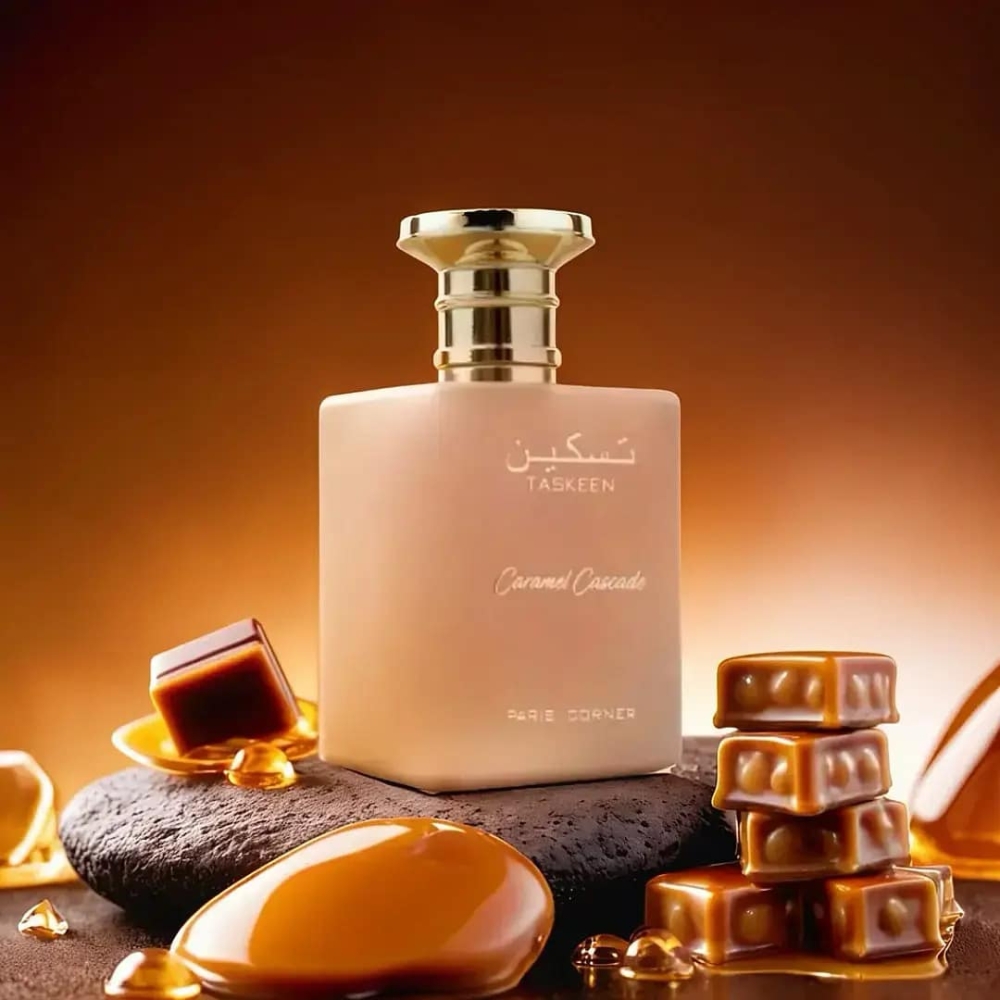 Paris Corner Taskeen Caramel Cascade EDP 100 мл – Гурме аромат с зърна от тонка - Image 8