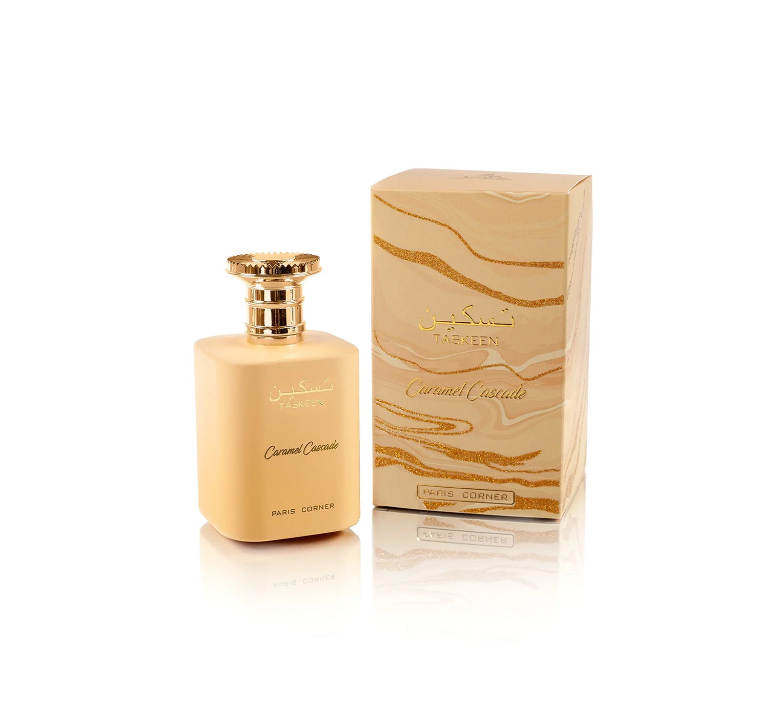 Paris Corner Taskeen Caramel Cascade EDP 100 мл – Гурме аромат с зърна от тонка - Image 3