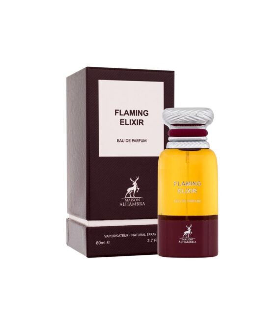 Maison Alhambra Flaming Elixir EDP 80 мл – Дървесен аромат с кайсия
