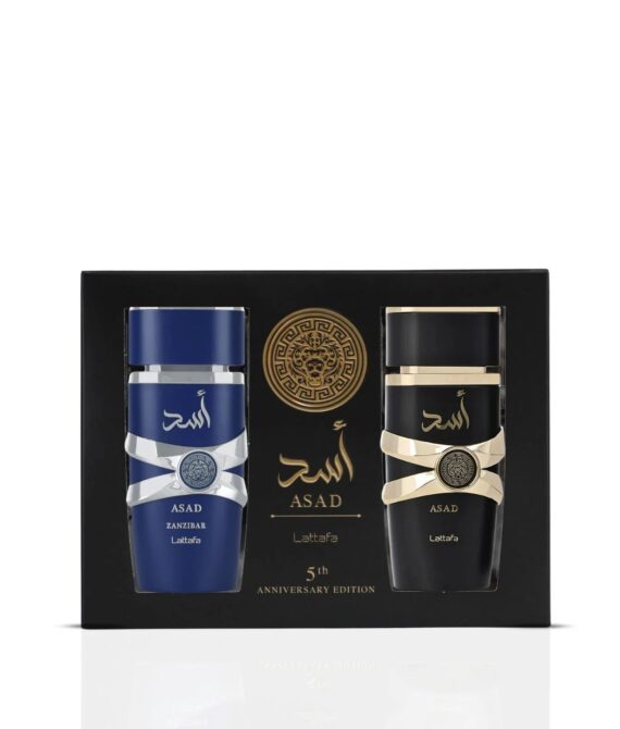 Луксозен комплект за мъже – Lattafa 5th Anniversary Edition Asad Gift Set
