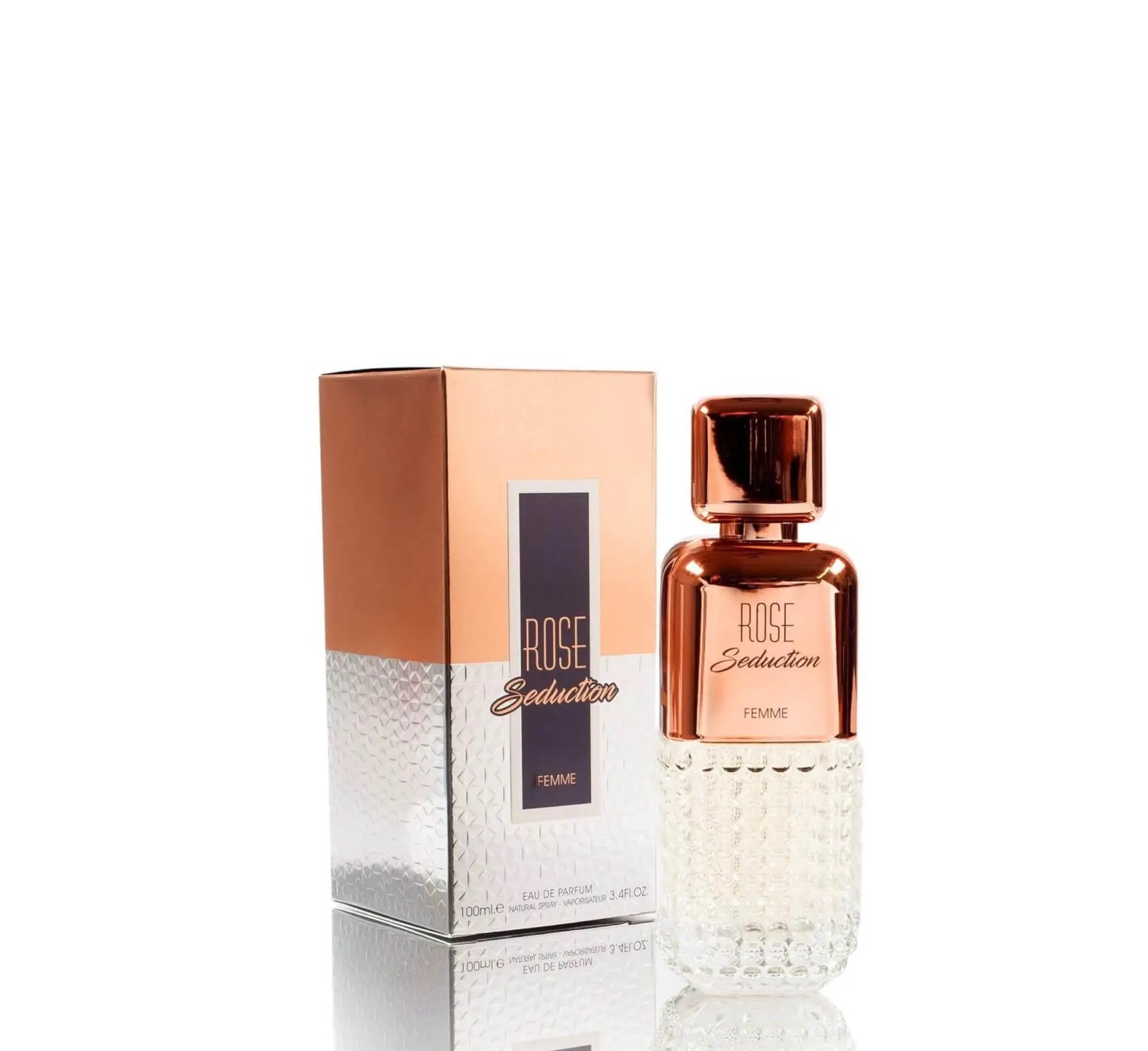 Fragrance World Rose Seduction Femme EDP 100 мл – Дървесен аромат с цитрусови нотки - Image 3