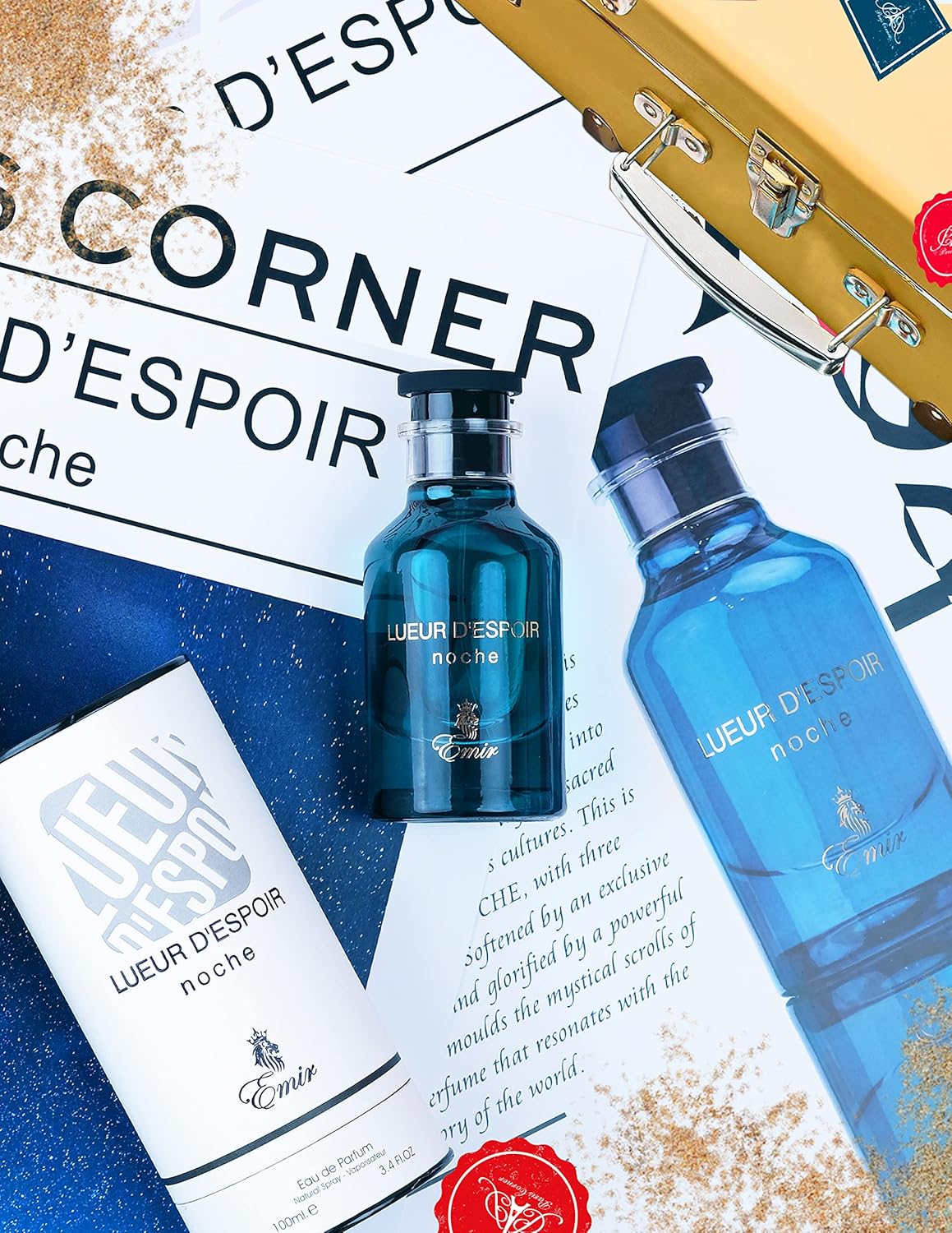 Paris Corner Emir Lueur d'Espoir Noche EDP 100 мл – Флорален аромат с черна орхидея - Image 9