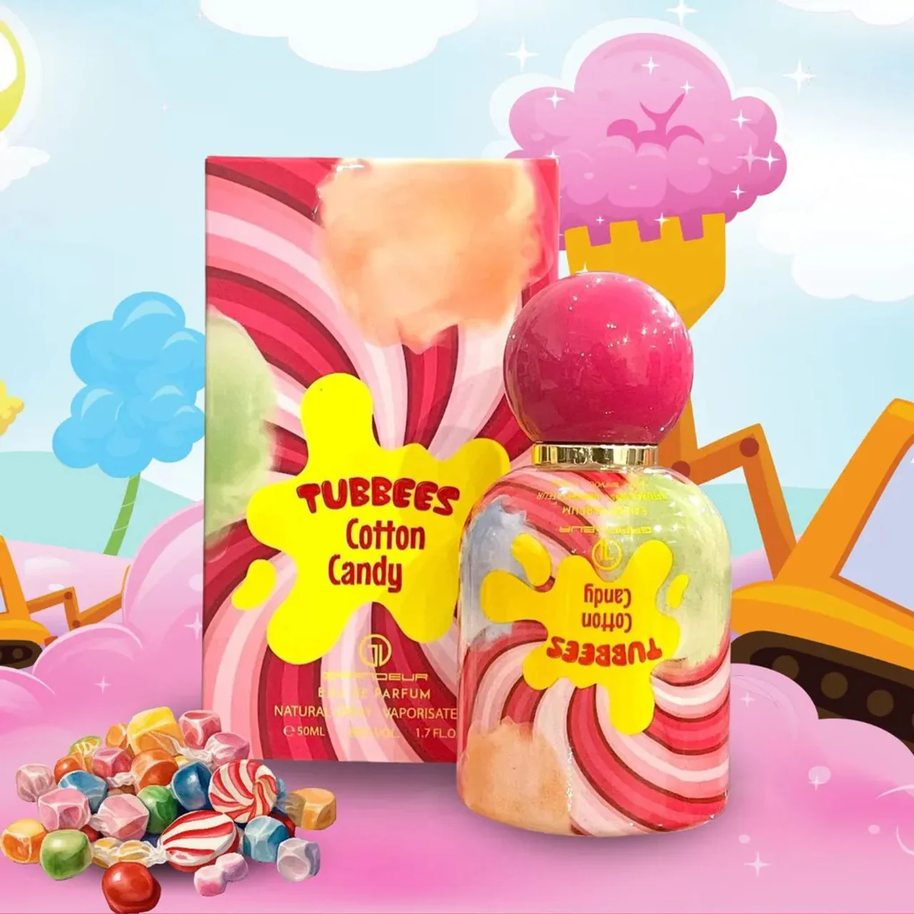 Grandeur Tubbees Cotton Candy EDP 50 мл – Гурме аромат с карамел - Image 9