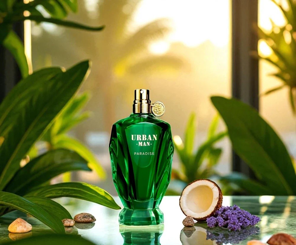 Fragrance World Urban Man Paradise EDP 90 мл – Дървесен аромат с кокос - Image 10