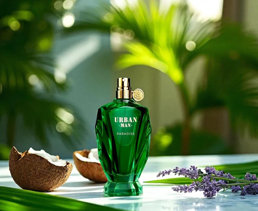 Fragrance World Urban Man Paradise EDP 90 мл – Дървесен аромат с кокос - Image 14