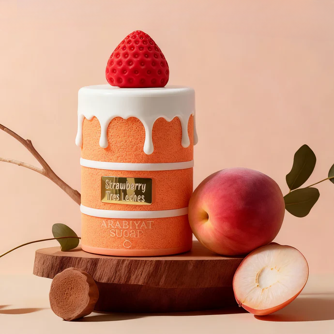 Arabiyat Sugar Strawberry Tres Leches EDP 100 мл – Гурме аромат с портокалов цвят - Image 11