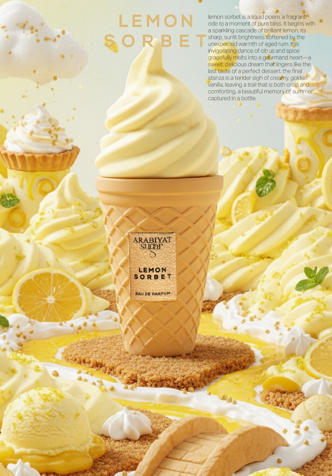 Arabiyat Sugar Lemon Sorbet EDP 100 мл – Гурме аромат с гурме - Image 12