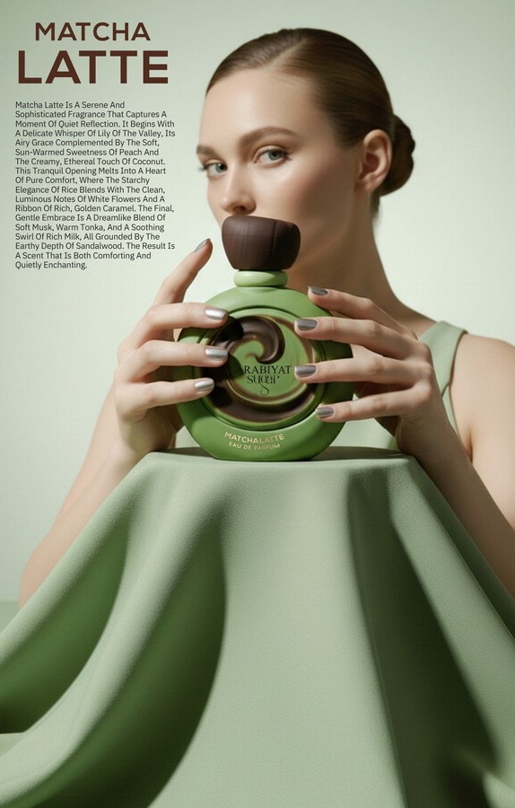 Arabiyat Sugar Matcha Latte EDP 100 мл – Гурме аромат с карамел - Image 8
