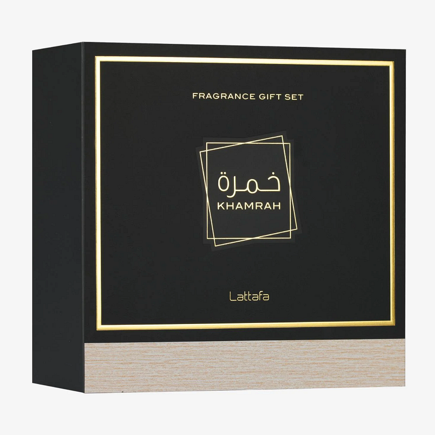 Луксозен комплект за жени и мъже – Lattafa Khamrah Gift Set - Image 6