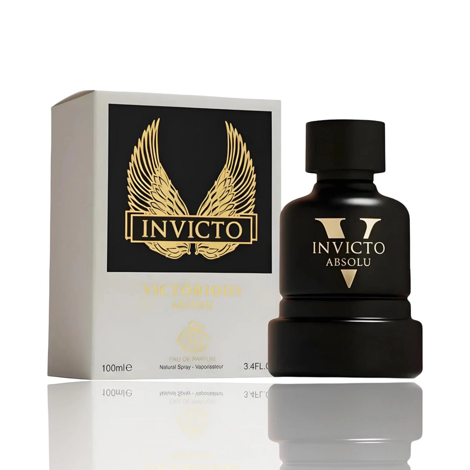 Fragrance World Invicto Victorious Absolu EDP 100 мл – Дървесен аромат с кехлибар - Image 4