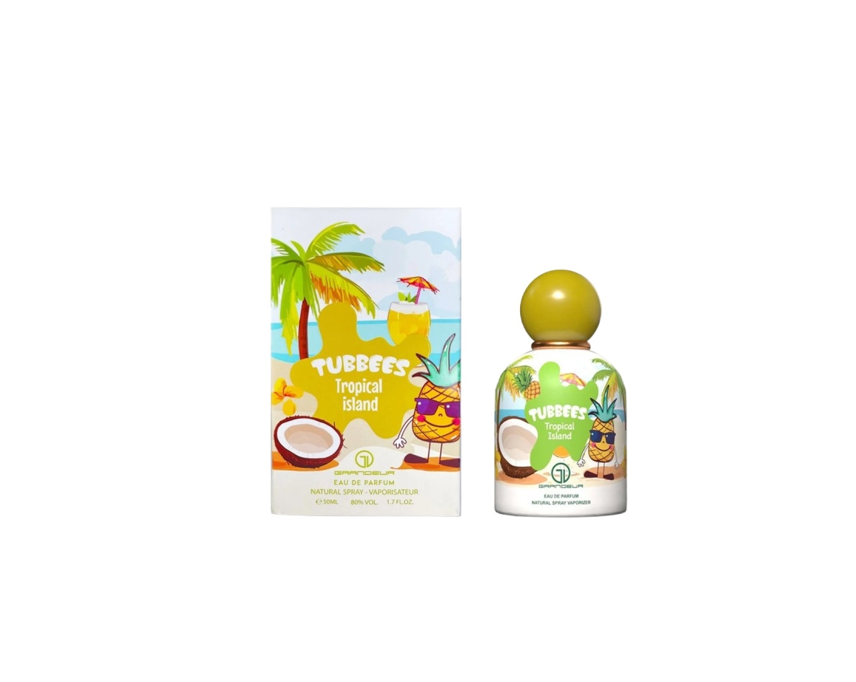 Grandeur Tubbees Tropical Island EDP 50 мл – Гурме аромат с кокос - Image 3