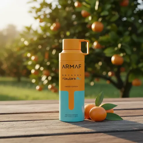 Armaf Odyssey Mandarin Sky Body Spray 200 мл – Дезодорант за мъже - Image 9