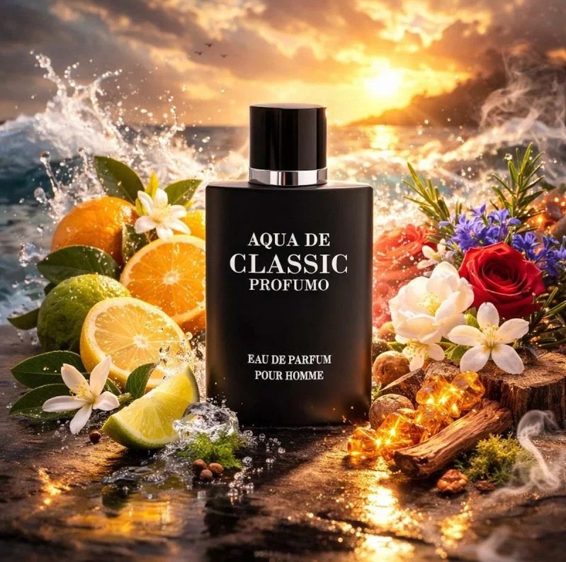 Fragrance World Aqua De Classic Profumo EDP 80 мл – Дървесен аромат с праскова - Image 5