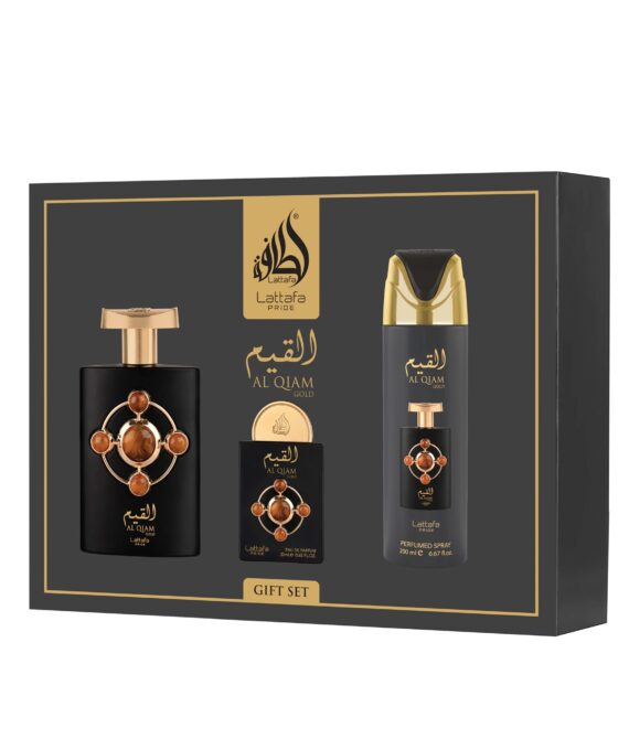 Луксозен комплект за жени и мъже – Lattafa Pride Al Qiam Gold Giftset