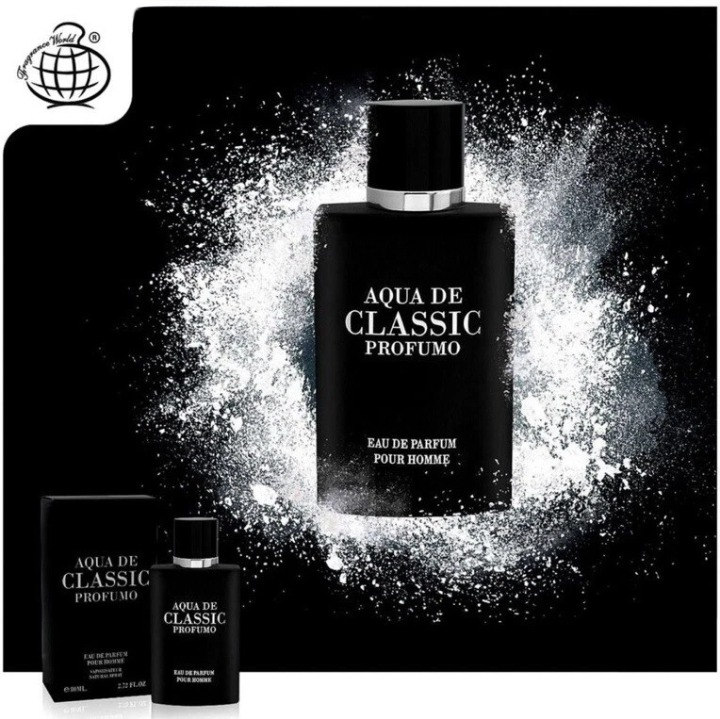 Fragrance World Aqua De Classic Profumo EDP 80 мл – Дървесен аромат с праскова - Image 3