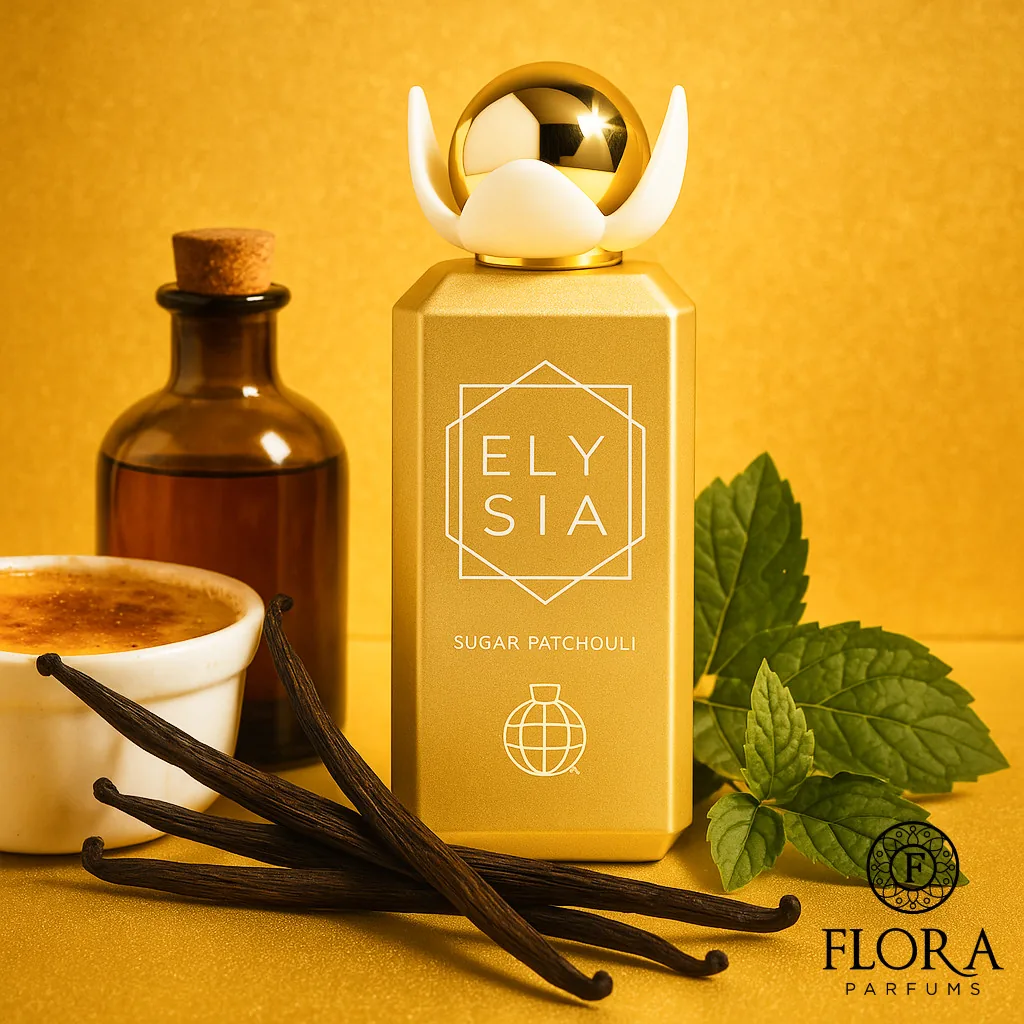 Fragrance World Elysia Sugar Patchouli EDP 100 мл – Дървесен аромат с крем брюле - Image 11