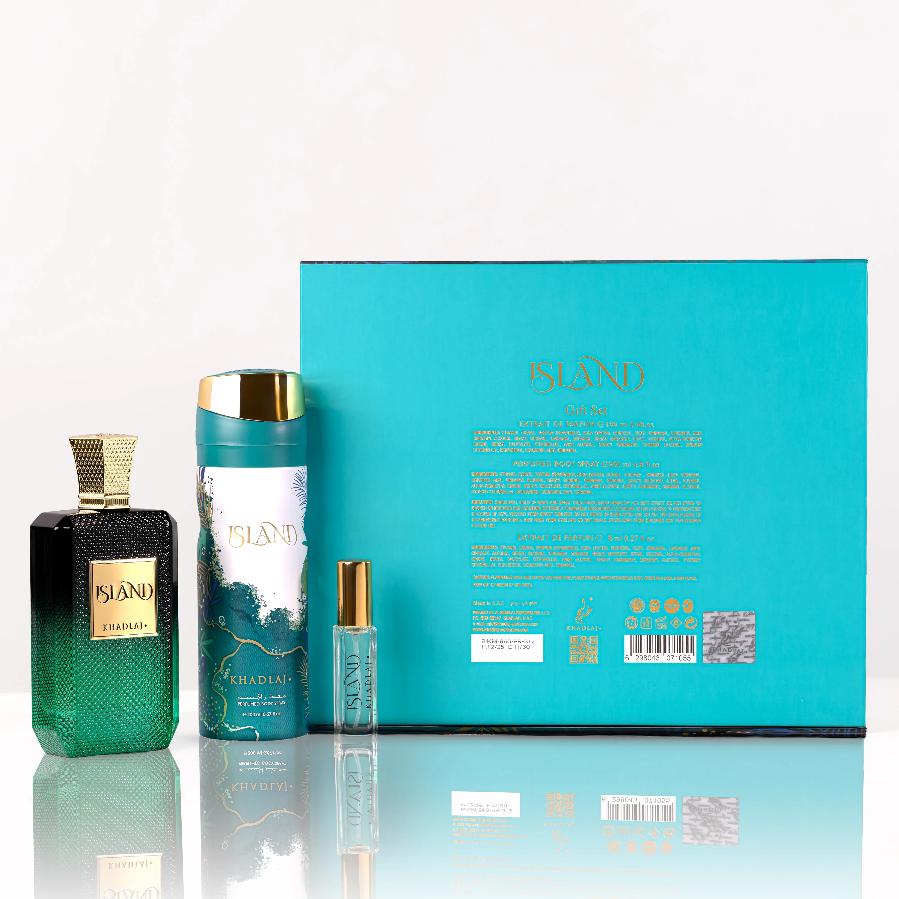 Луксозен комплект за жени и мъже – Khadlaj Island Extrait de Parfum Giftset - Image 4