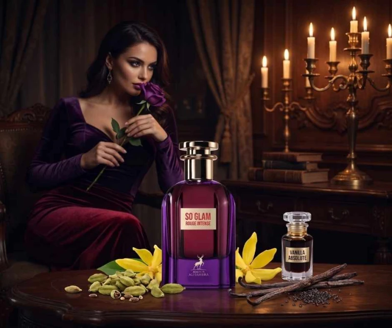 Maison Alhambra So Glam Rouge Intense EDP 100 мл – Гурме аромат с ванилия - Image 9