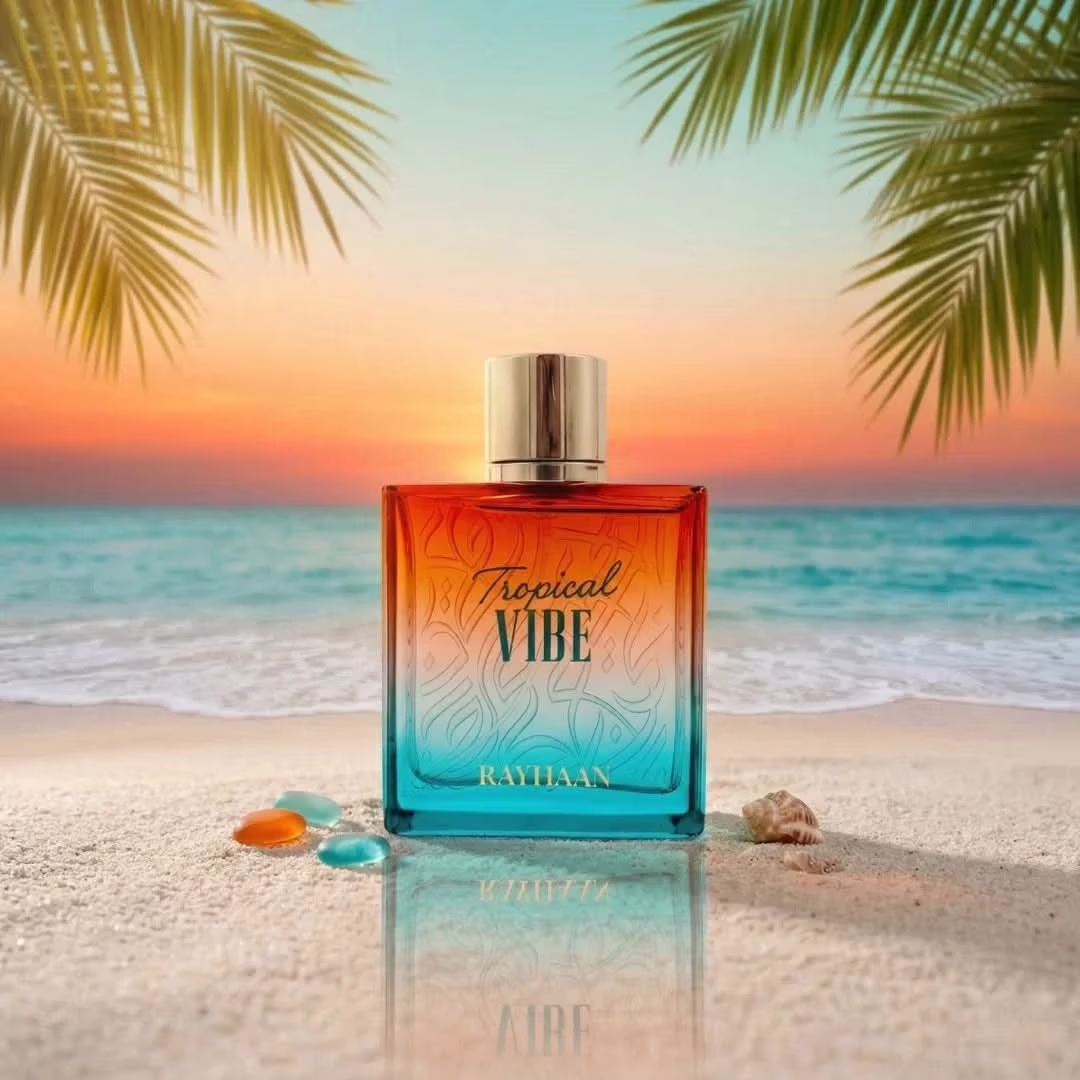 Rayhaan Tropical Vibe EDP 100 мл – Дървесен аромат с бели цветя - Image 8