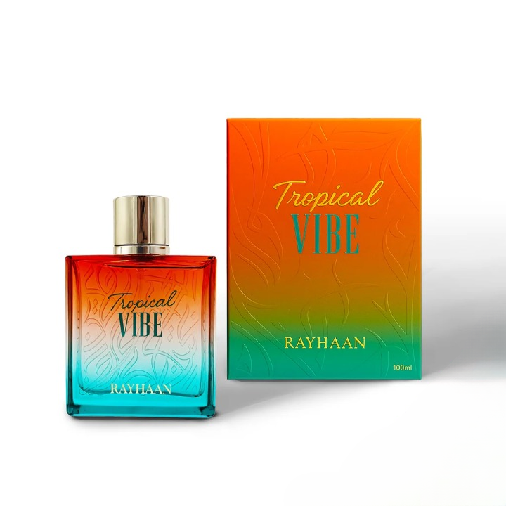 Rayhaan Tropical Vibe EDP 100 мл – Дървесен аромат с бели цветя - Image 3