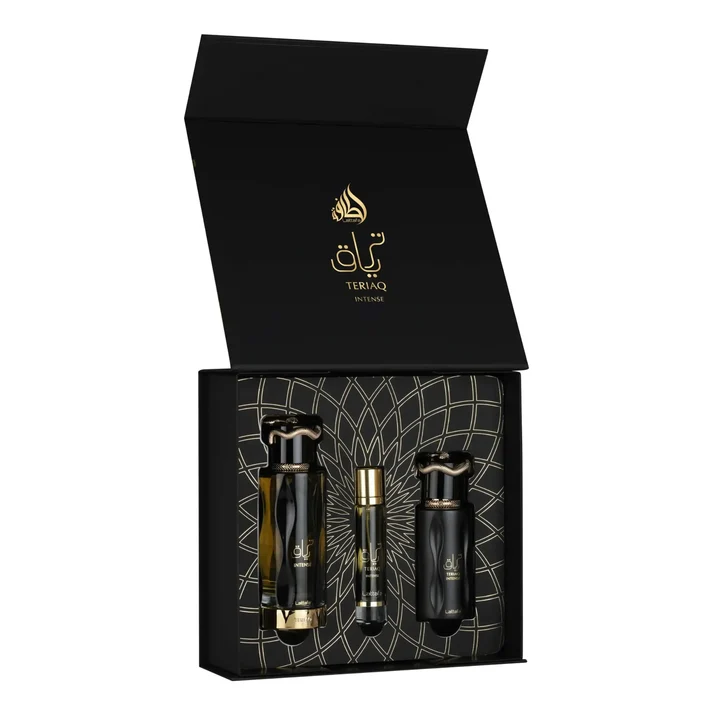 Луксозен комплект за жени и мъже – Lattafa Teriaq Intense Giftset - Image 2