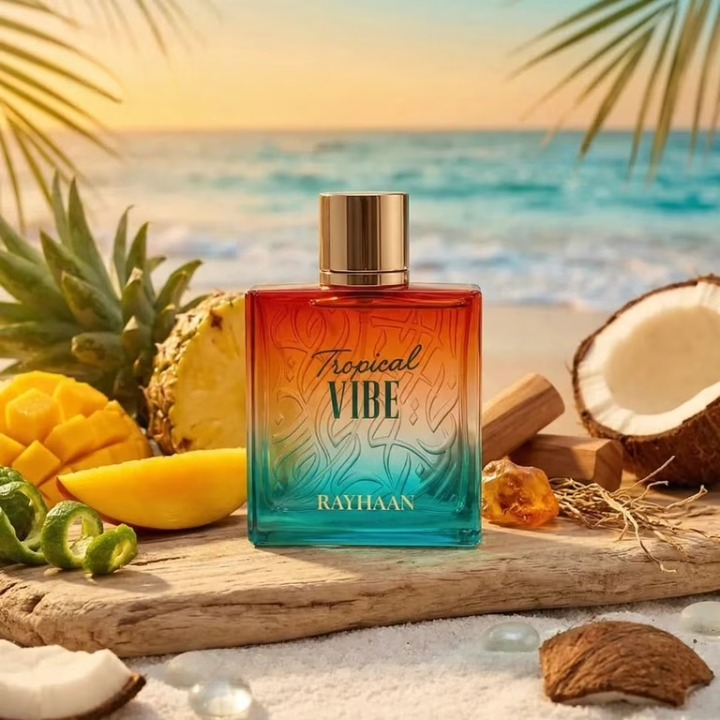 Rayhaan Tropical Vibe EDP 100 мл – Дървесен аромат с бели цветя - Image 11