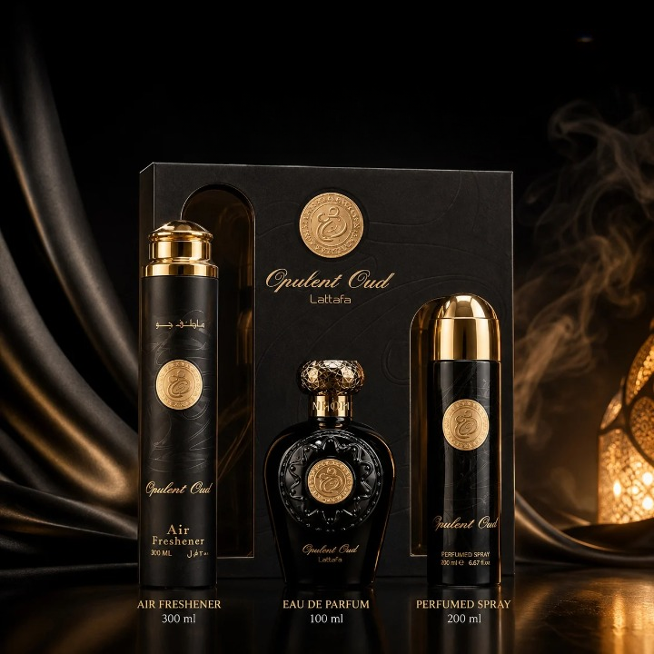 Луксозен комплект за жени и мъже – Lattafa Opulent Oud Giftset - Image 9