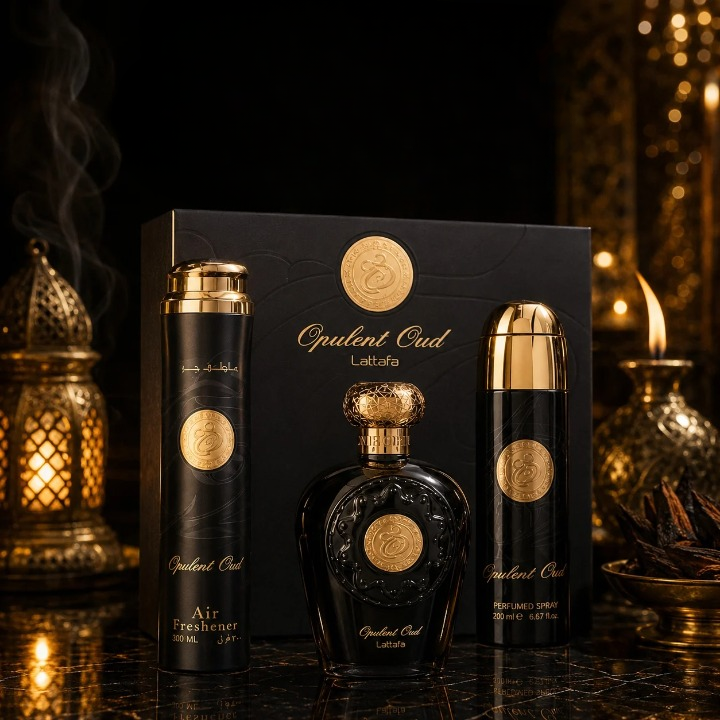 Луксозен комплект за жени и мъже – Lattafa Opulent Oud Giftset - Image 11