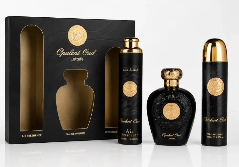 Луксозен комплект за жени и мъже – Lattafa Opulent Oud Giftset - Image 3